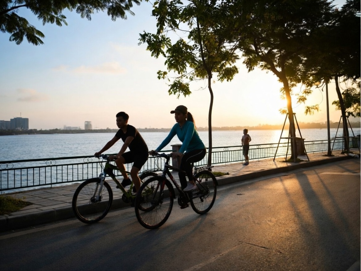 đạp xe thời gian nào tốt nhất